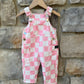 NEW! Pink Checks Overalls