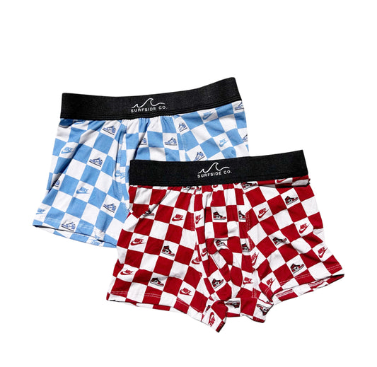 NEW! Checkered Sneaker Boxers