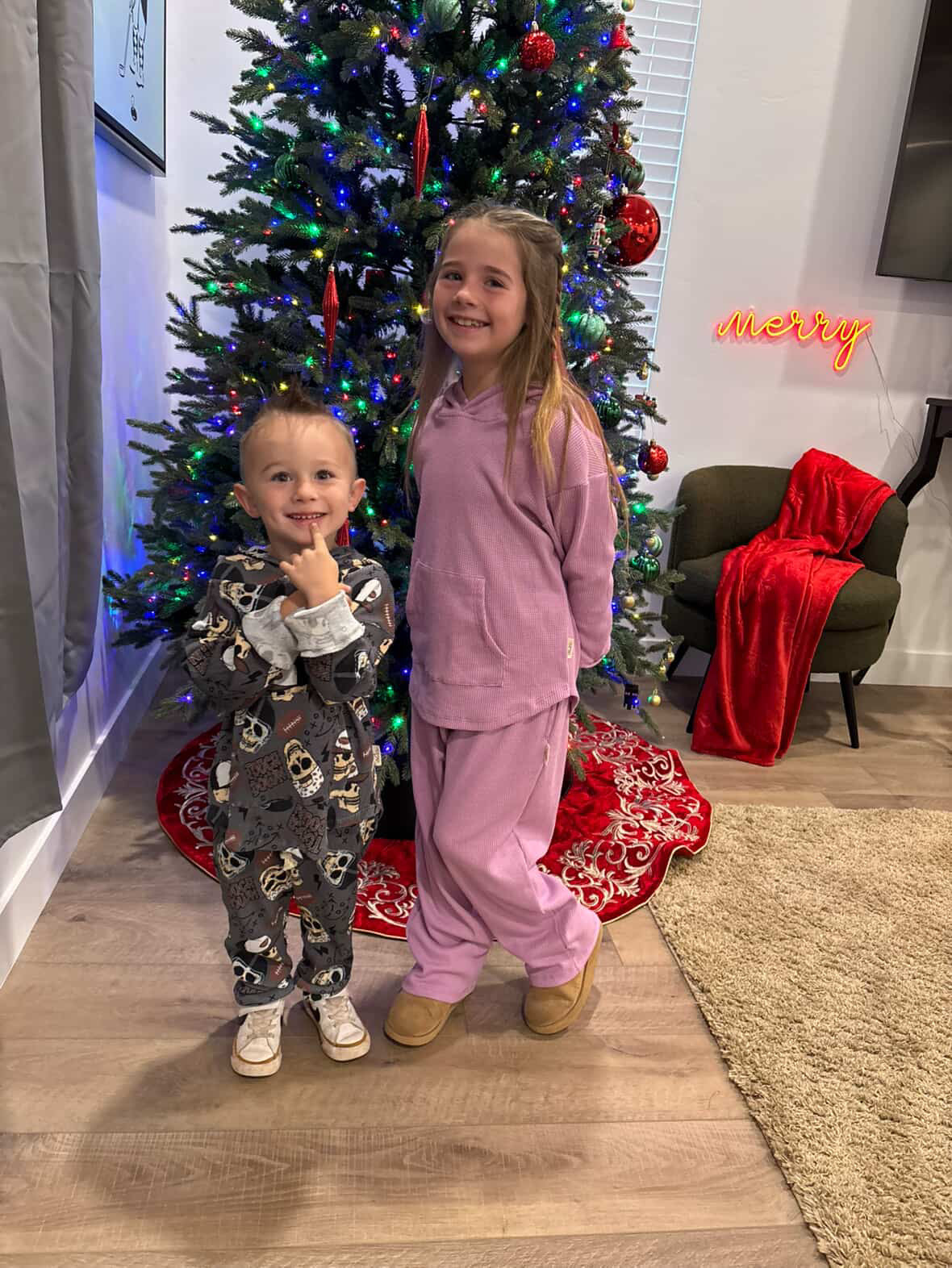 NEW! Pink Straight Leg Waffle Set