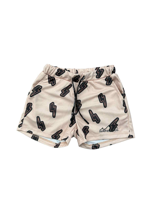NEW! Tan Bolt Athletic Shorts *