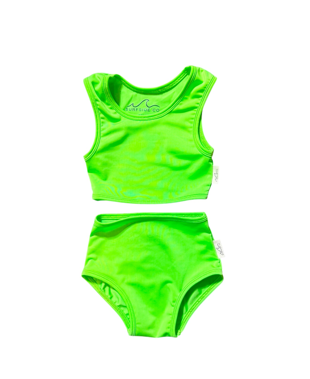 NEW! Neon Green Two Piece Swimsuit