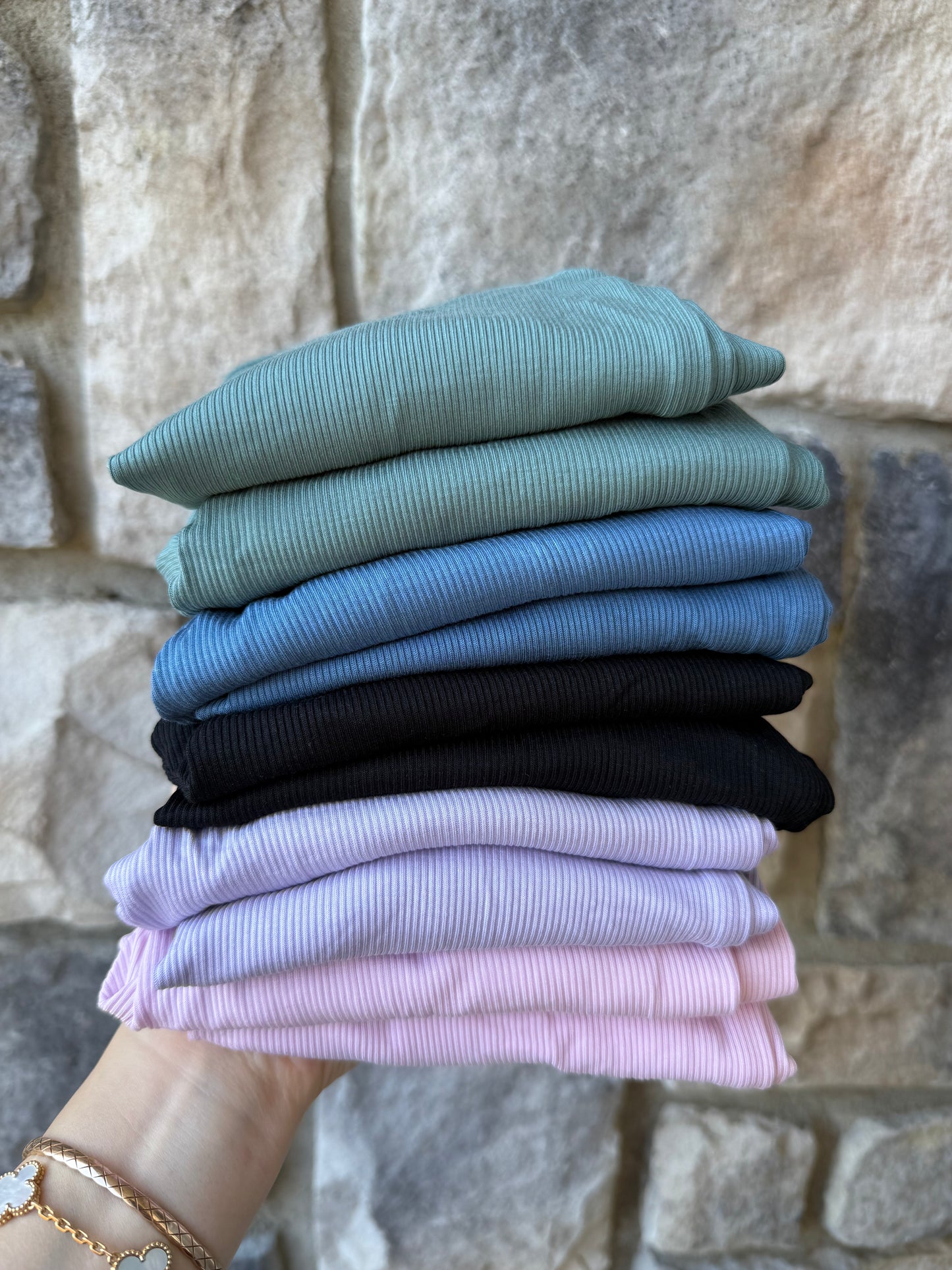 DOORBUSTER! - Lavender Ribbed Long Sleeve Bamboo PJ