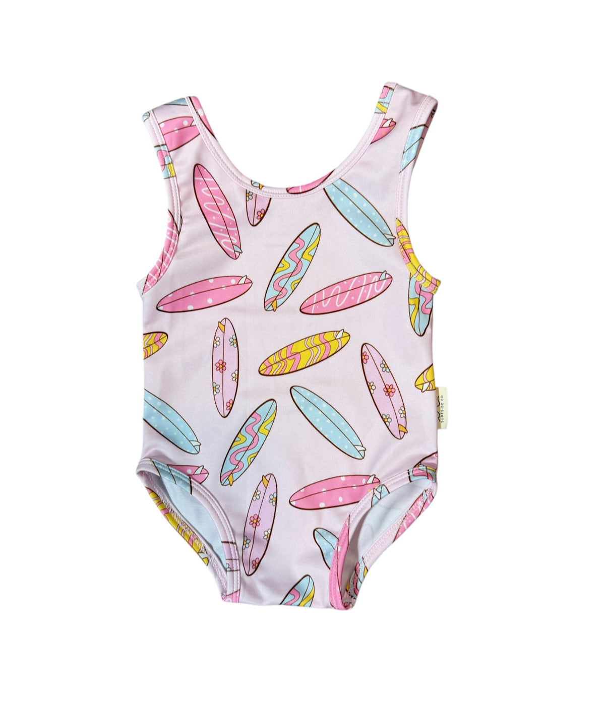 NEW! Pink Surfboard One Piece Swimsuit – surfsideco