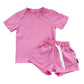 NEW! Pink Acid Wash Lounge Set