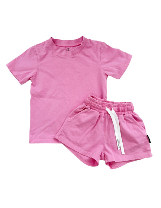 NEW! Pink Acid Wash Lounge Set