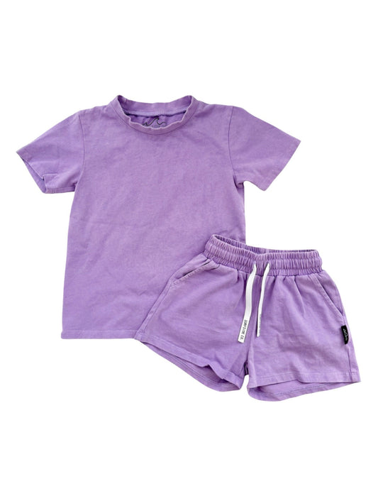 NEW! Purple Acid Wash Lounge Set