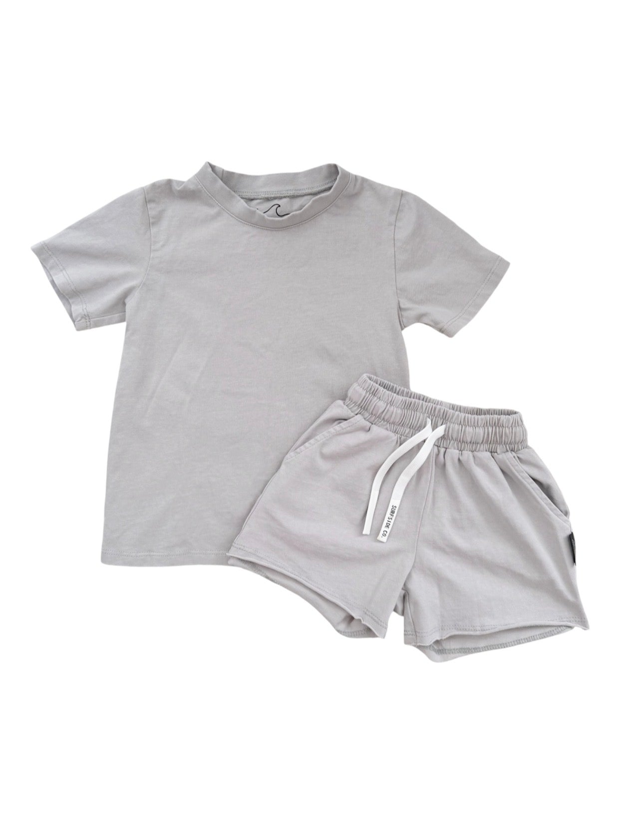 NEW! Stone Gray Acid Wash Lounge Set