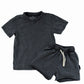 NEW! Onyx Acid Wash Lounge Set