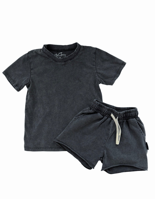 NEW! Onyx Acid Wash Lounge Set