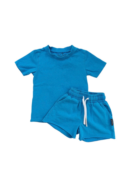 NEW! Blue  Acid Wash Lounge Set