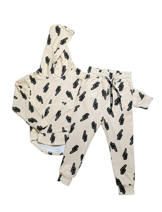 DOORBUSTER! - Tan Bolt Bamboo Sweater Daywear