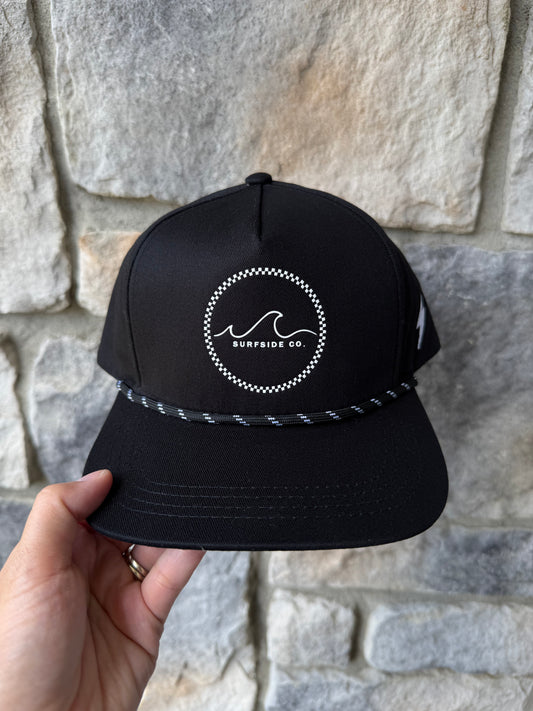 NEW! Black 'Surfside'  Snap Back