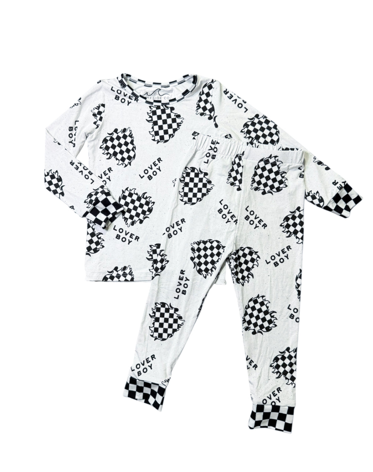 NEW! Valentines Checkered Lover Boy Bamboo PJ