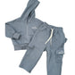 NEW! Blue Haze Straight Leg Cargo Jogger Set