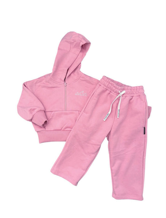 NEW! Pink Straight Leg Cargo Jogger Set