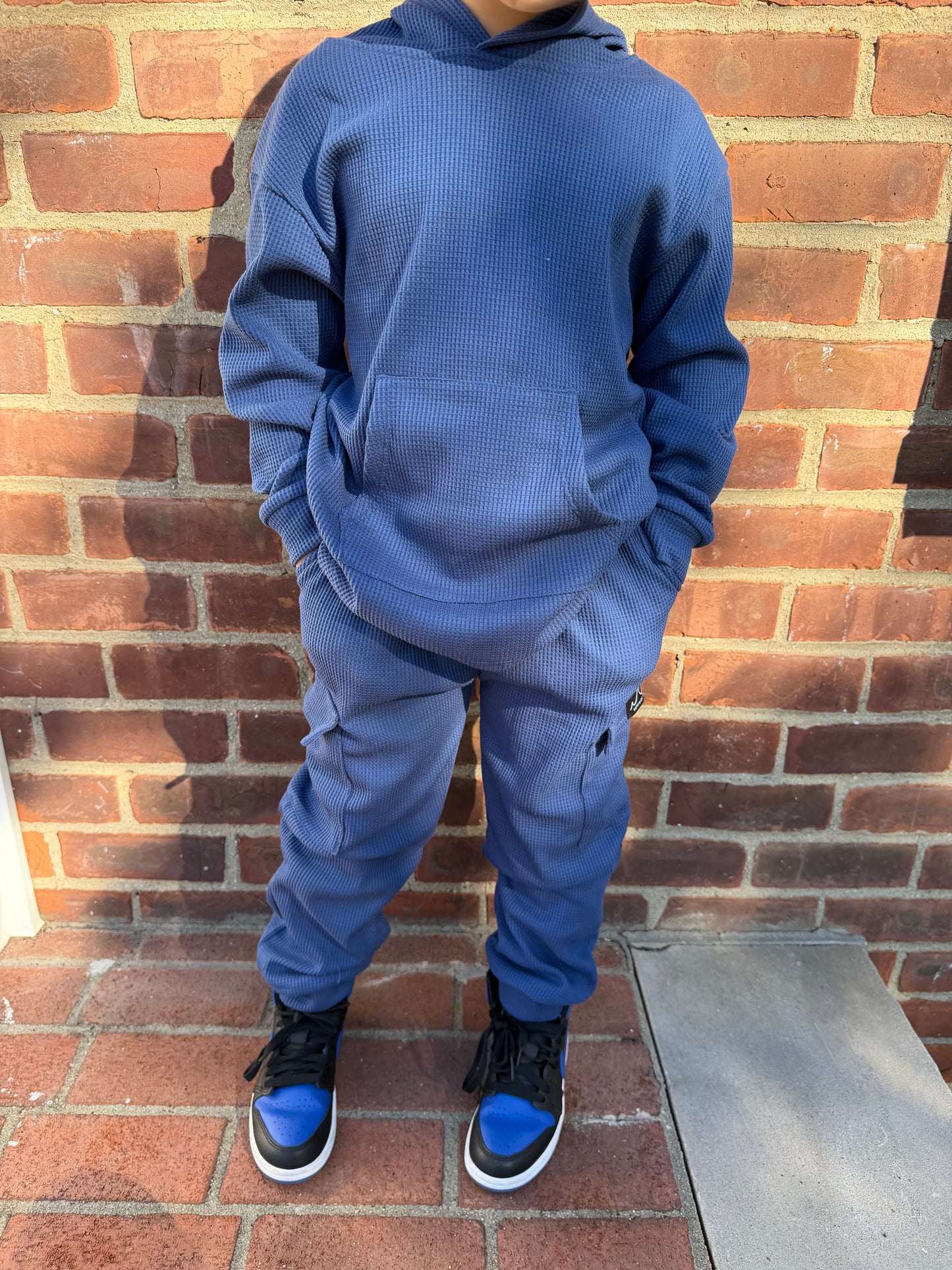 NEW! Navy Waffle Cargo Set