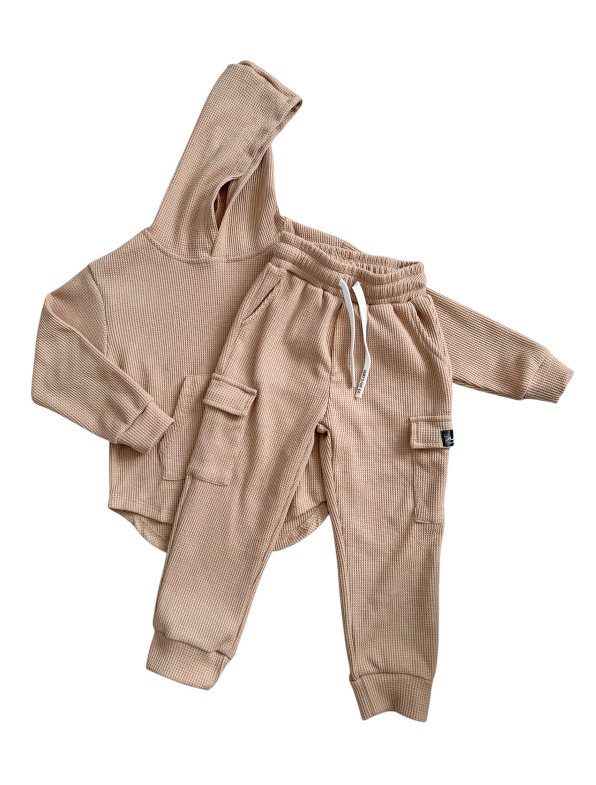 NEW! Tan Waffle Cargo Set