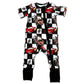 Checkered Cars Bamboo Pajamas