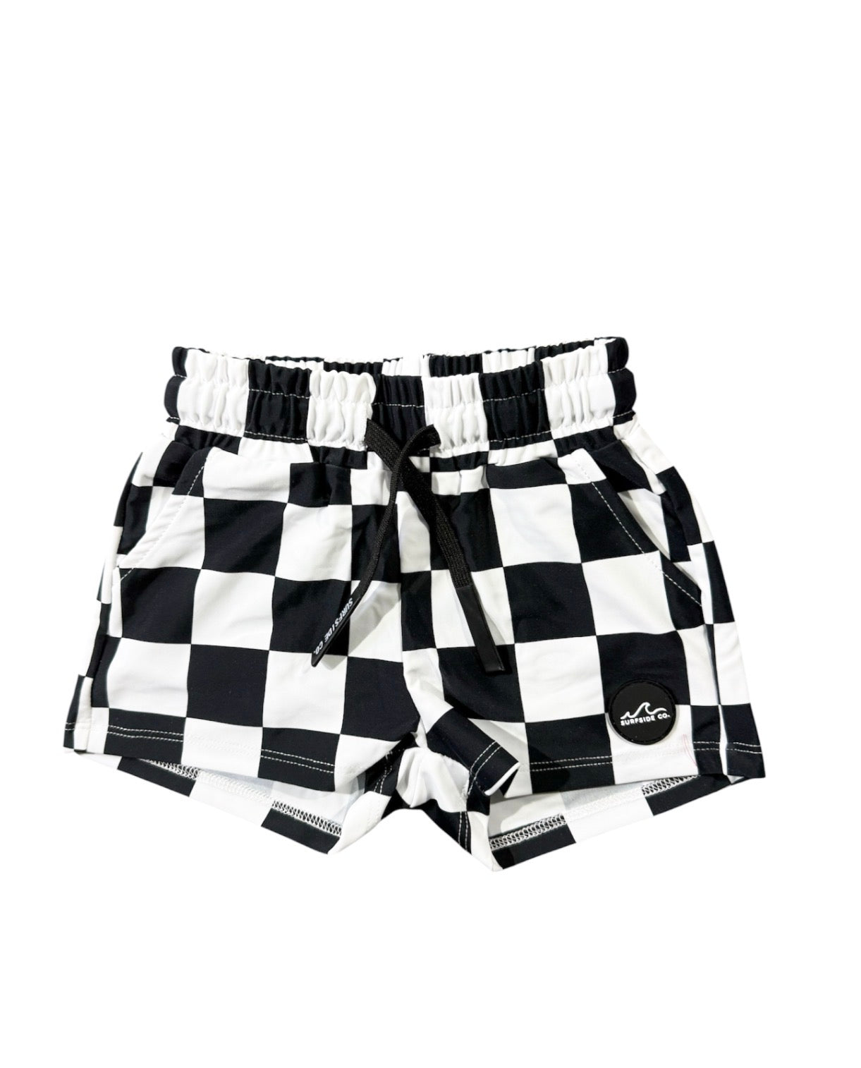 NEW! B/W Checkered Hybrid Swim