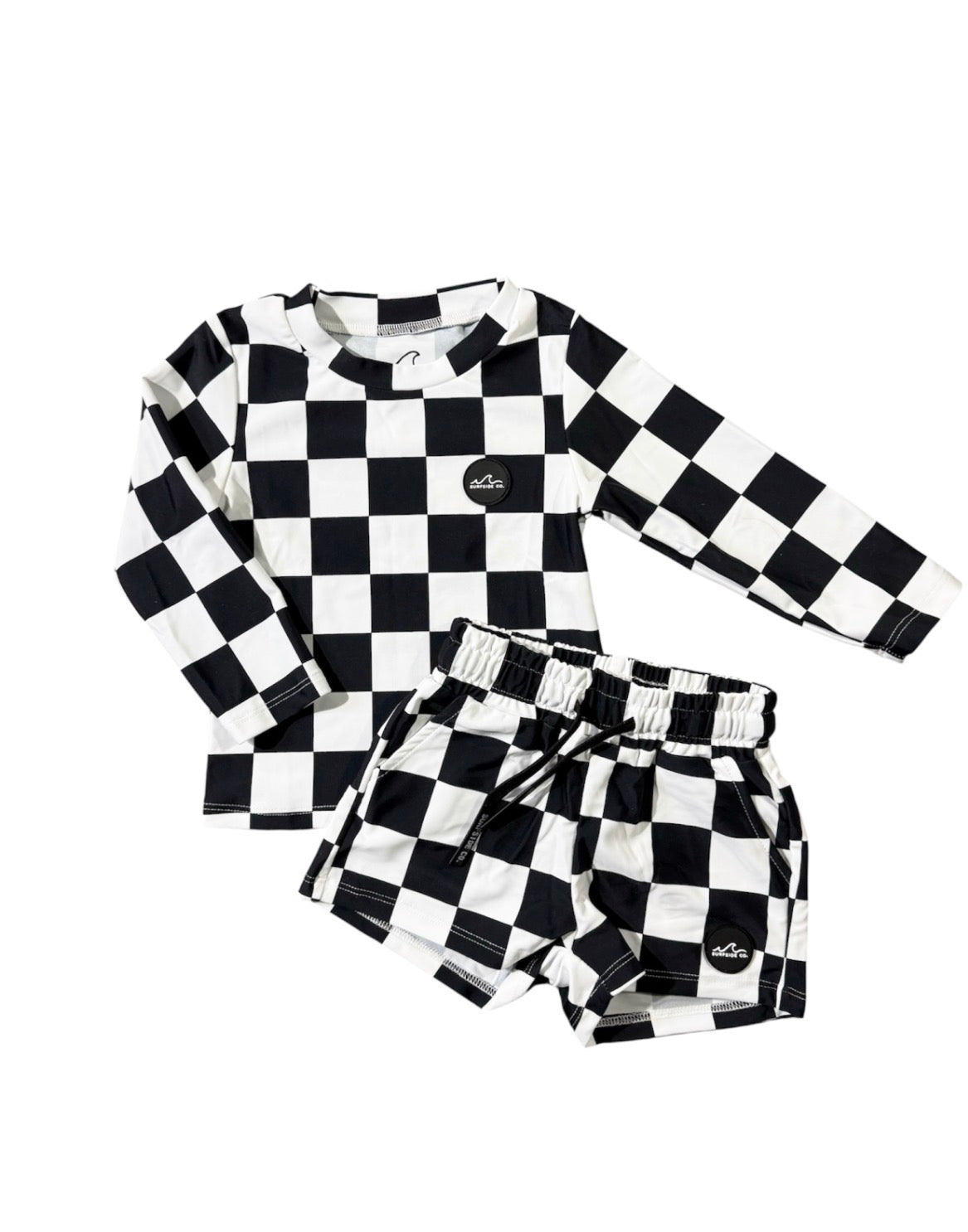 NEW! B/W Checkered Rash Guard