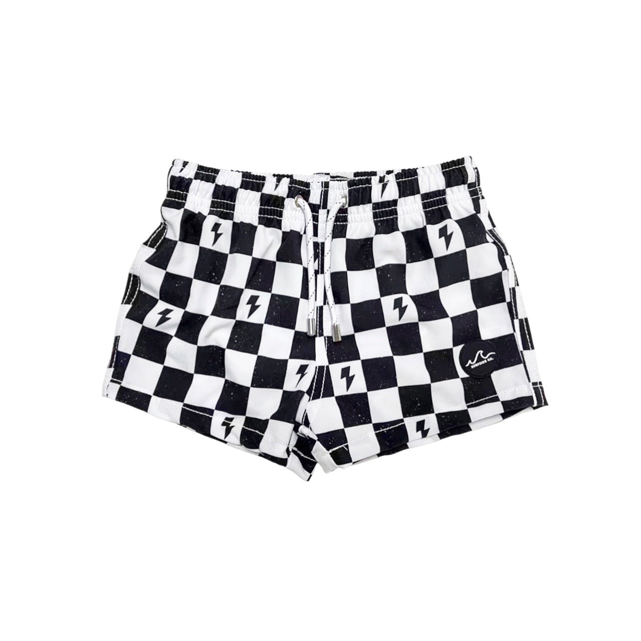 NEW! B/W Checker Bolt Swim