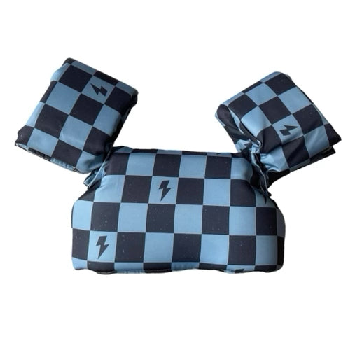 Blue Checker Bolt Puddle Jumpers