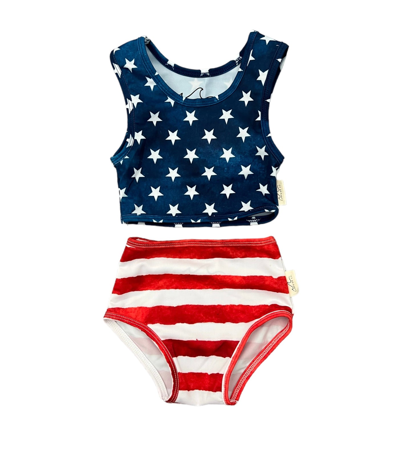 RWB Two Piece Girl Swimsuit