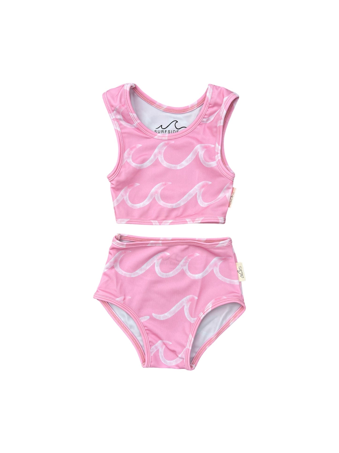 Pink Shore Two Piece Girl Swimsuit