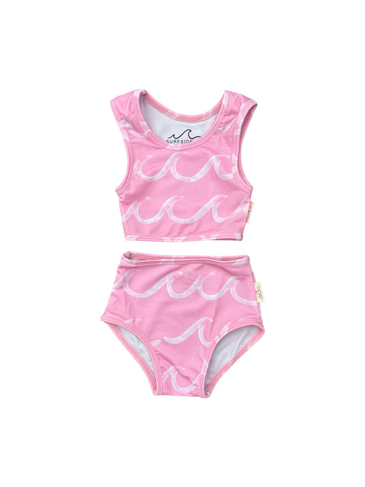 Pink Shore Two Piece Girl Swimsuit