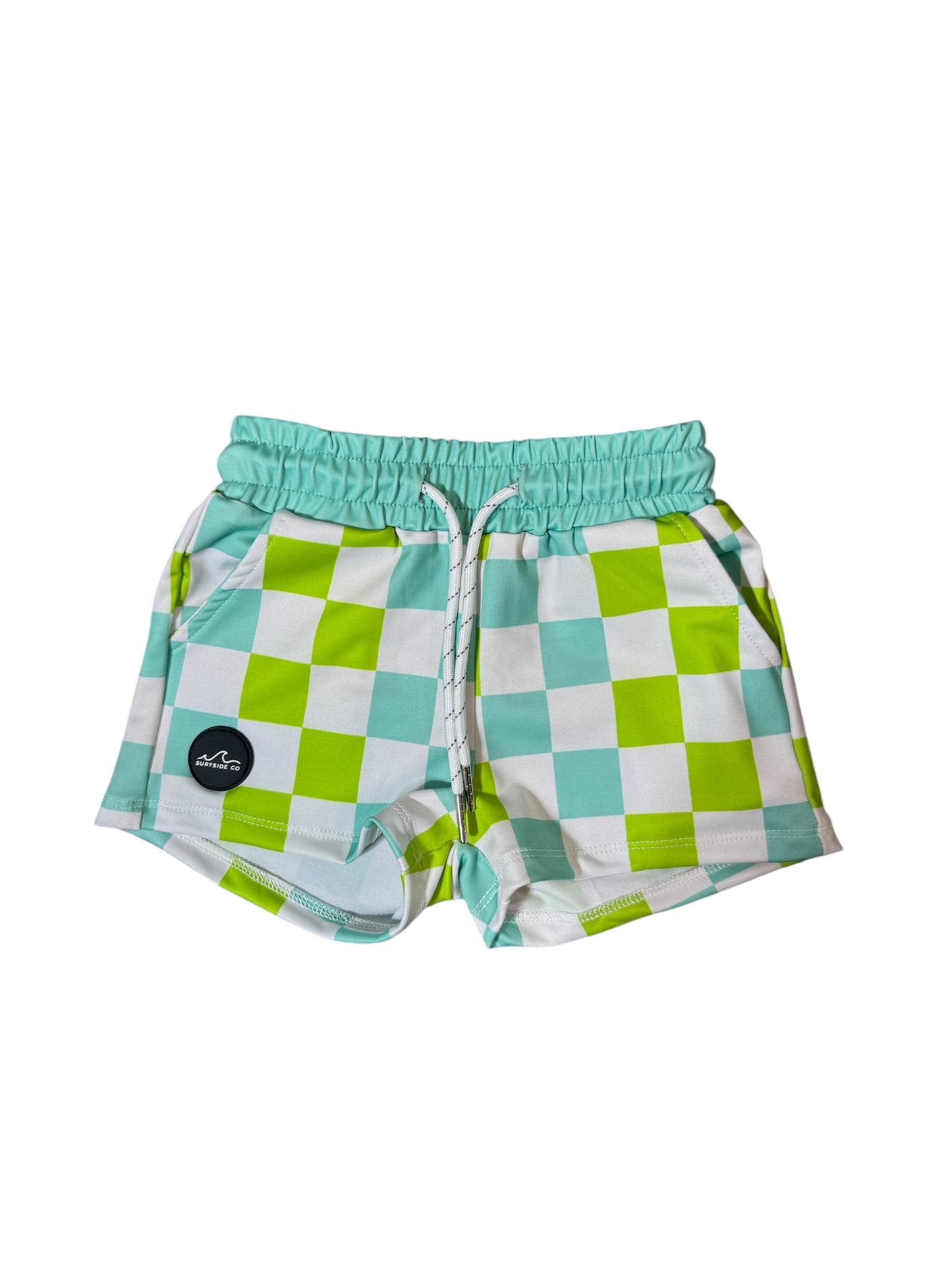 Neon Check Hybrid Swim