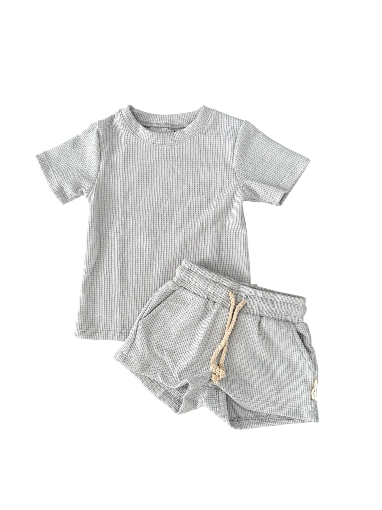 Light Gray Waffle Lounge Set