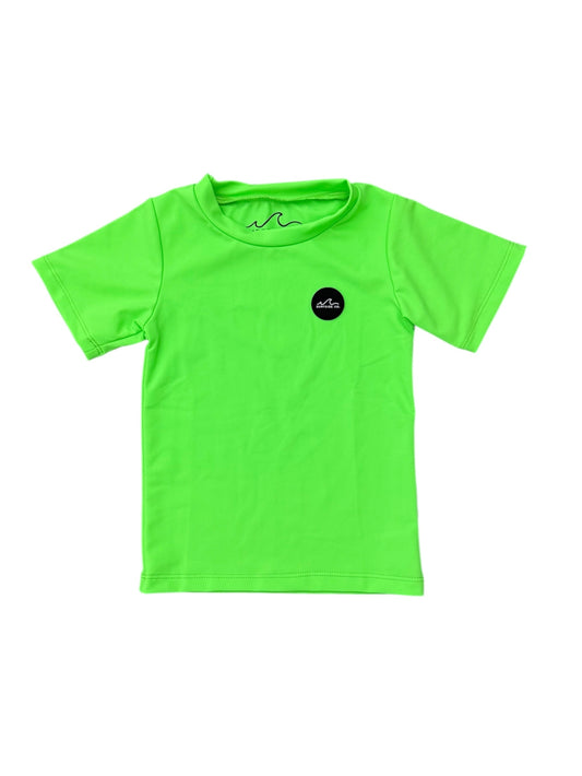 NEW! Neon Green UPF 50+ Elevated Short Sleeve Rash Guard