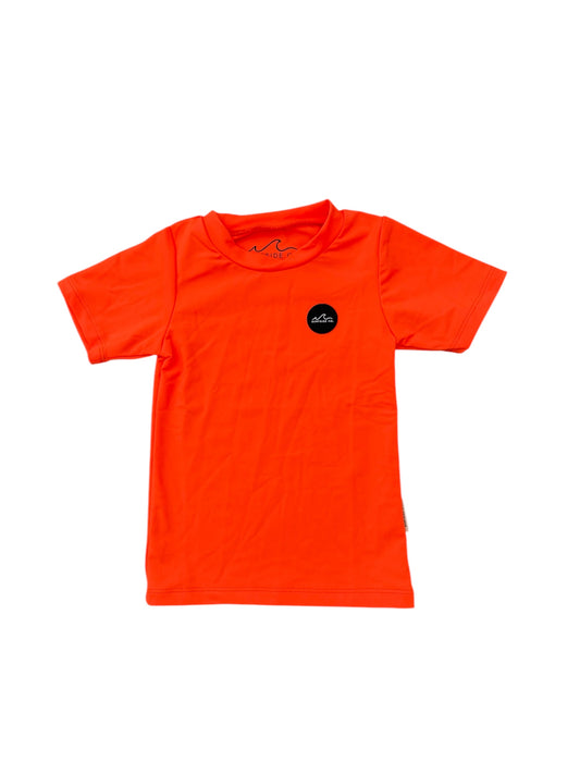 NEW! Sunset ( Neon Orange) UPF 50+ Elevated Short Sleeve Rash Guard