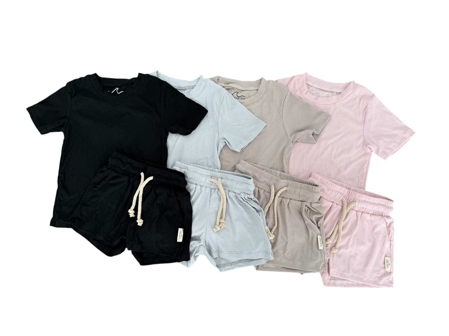 NEW! Blush Ribbed Bamboo Lounge Set