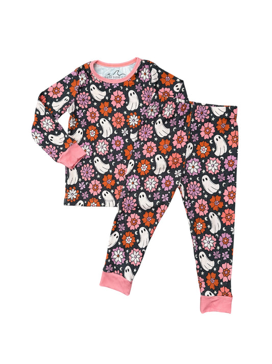 NEW!  Floral Ghost   Ribbed Bamboo PJ