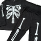 NEW!  Black Skelly Ribbed Bamboo PJ