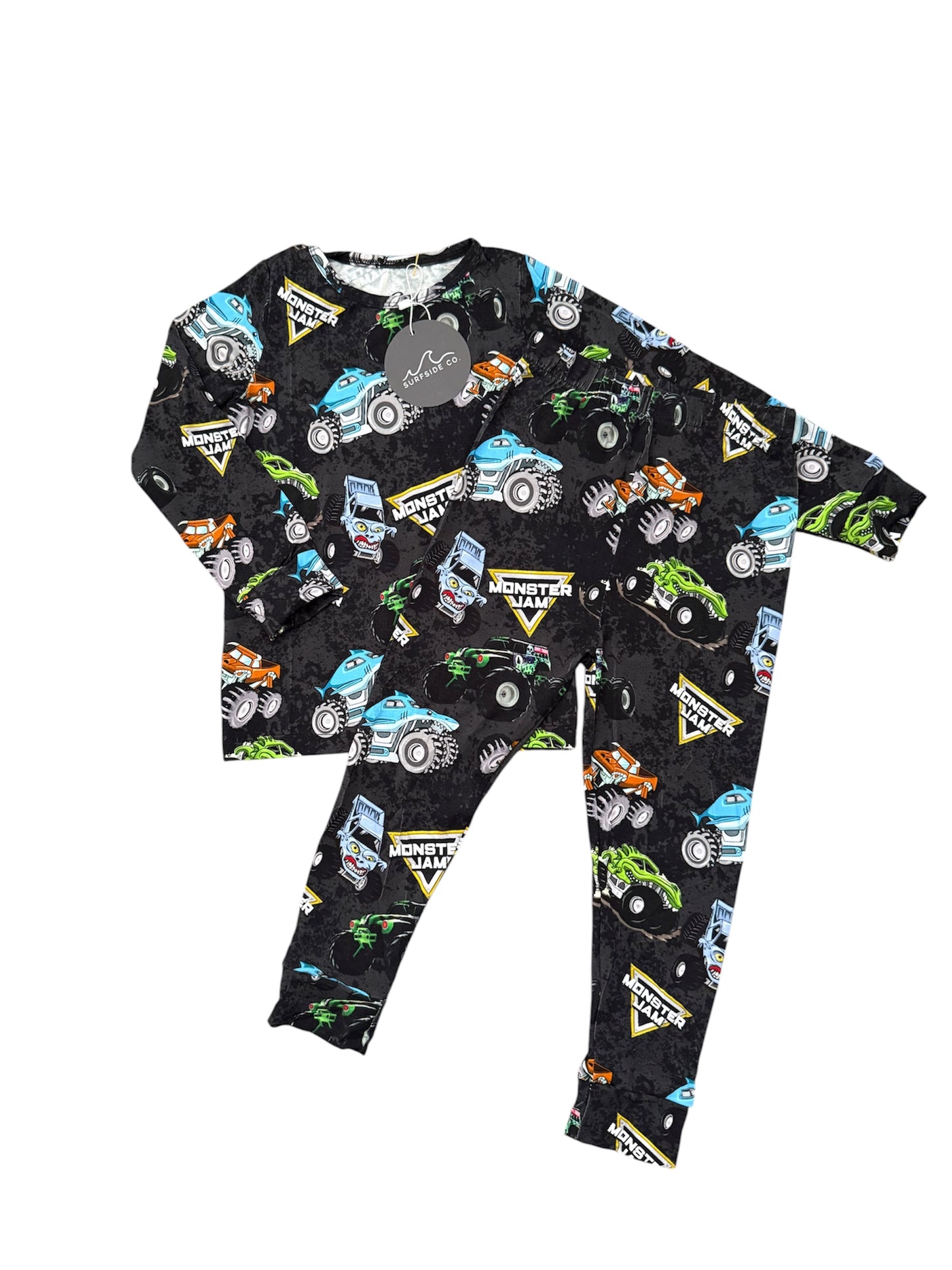 Monster Jam Long Sleeve Bamboo PJ