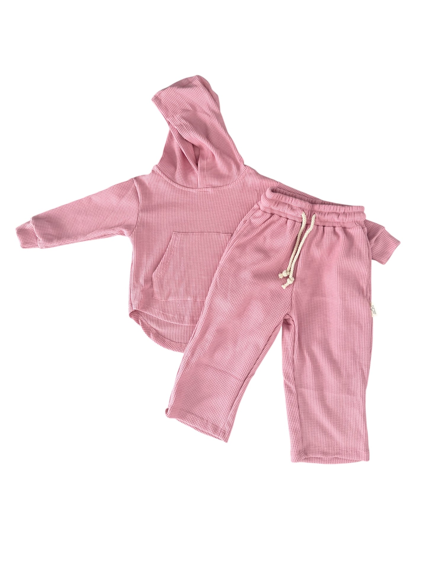 NEW! Pink Straight Leg Waffle Set