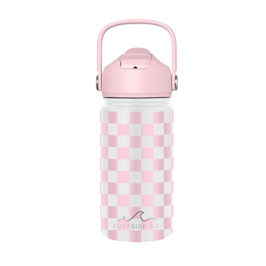 Pink Checks - 12oz Insulated Thermal Cup