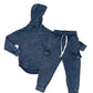NEW! Navy Acid Wash Cargo Daywear
