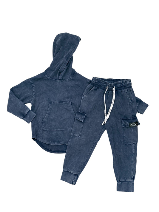 NEW! Navy Acid Wash Cargo Daywear