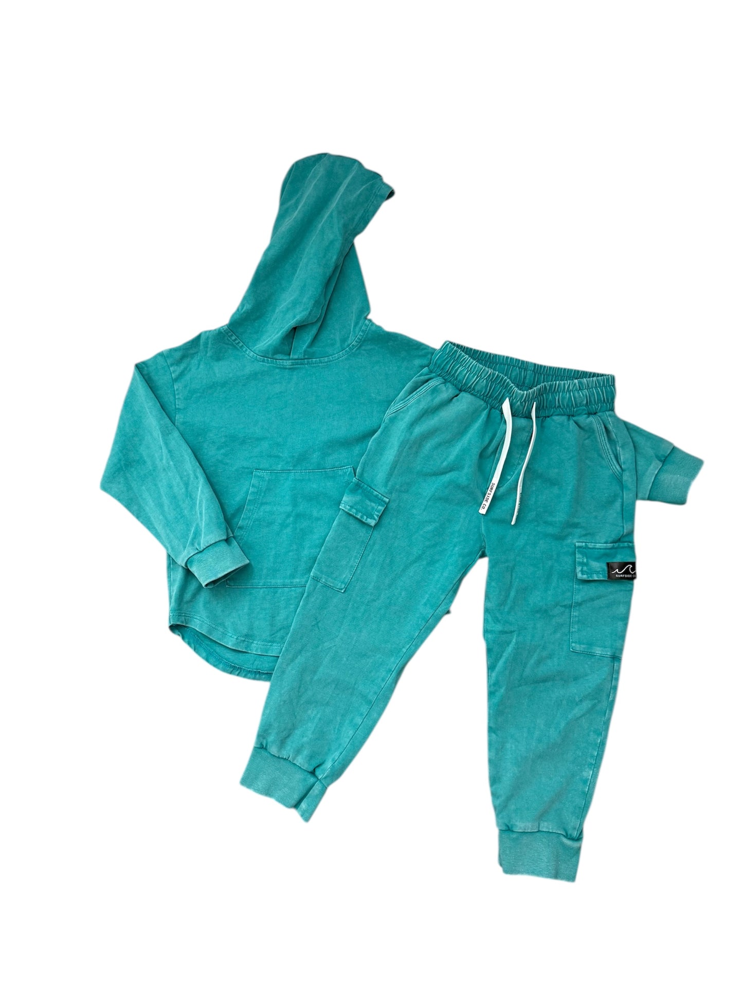 NEW! Teal Acid Wash Cargo Daywear