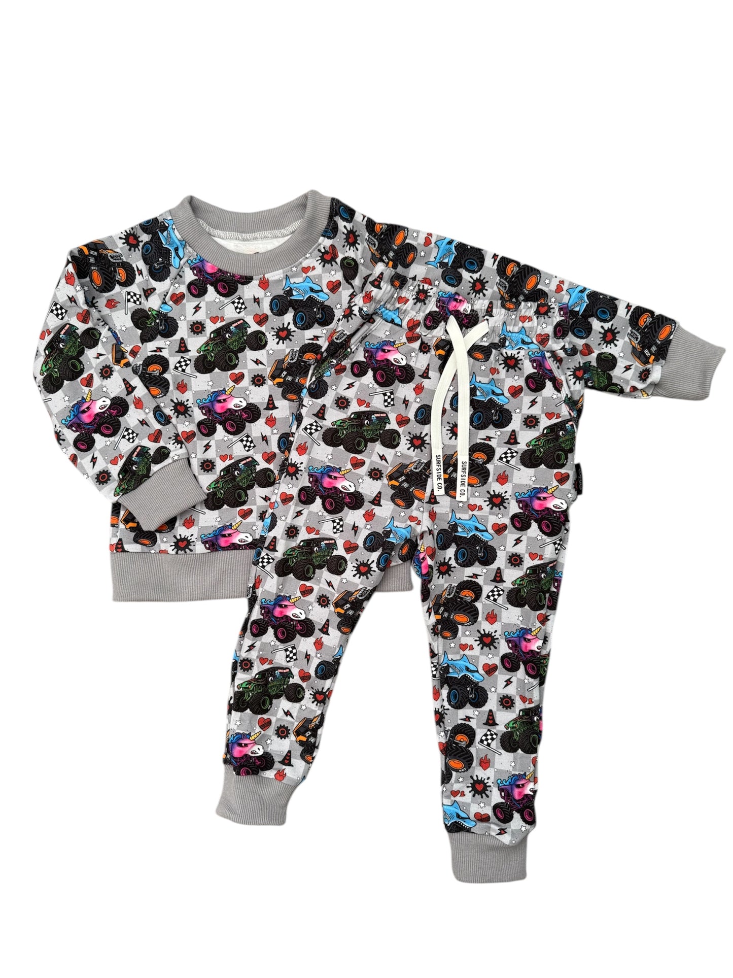 NEW! Valentines Day Monster Jam Daywear Set