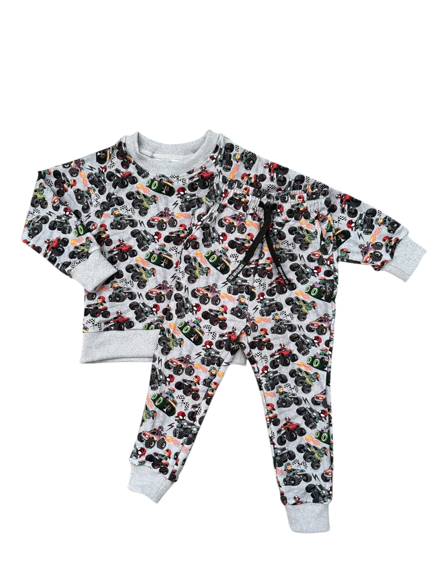 NEW! Superhero Monster Jam Daywear Set