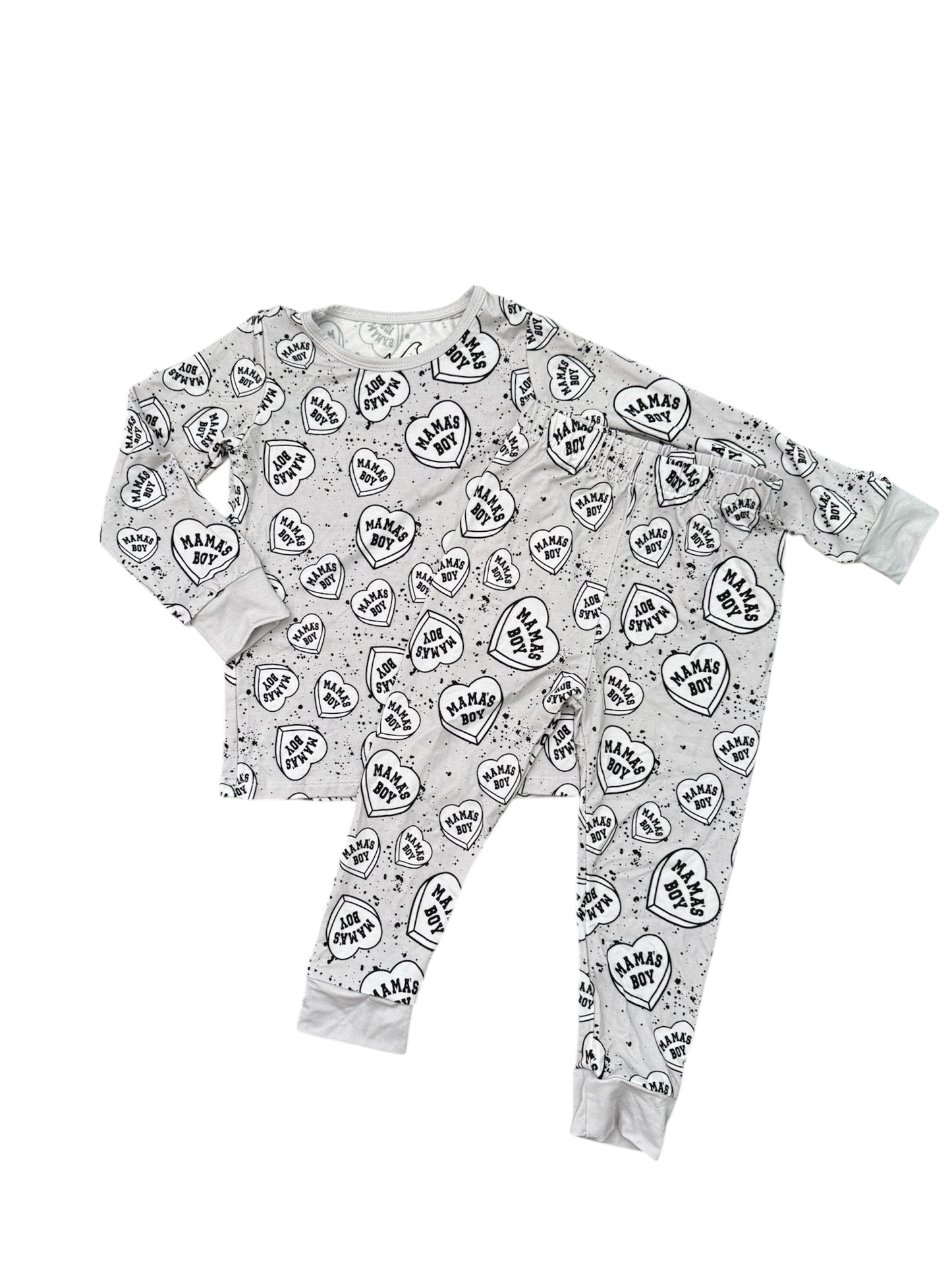 NEW! Valentines Mamas Boy Bamboo PJ