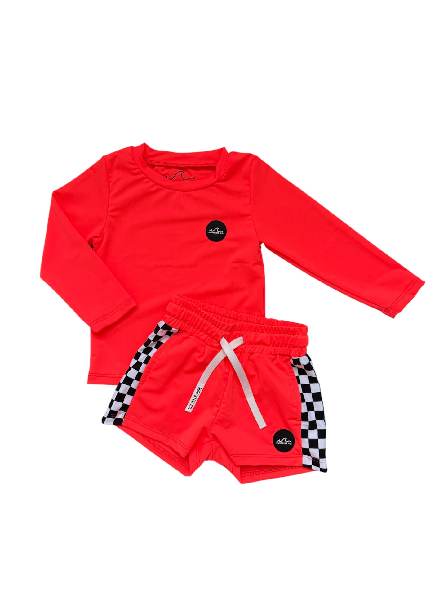 NEW! Neon Coral Rash Guard