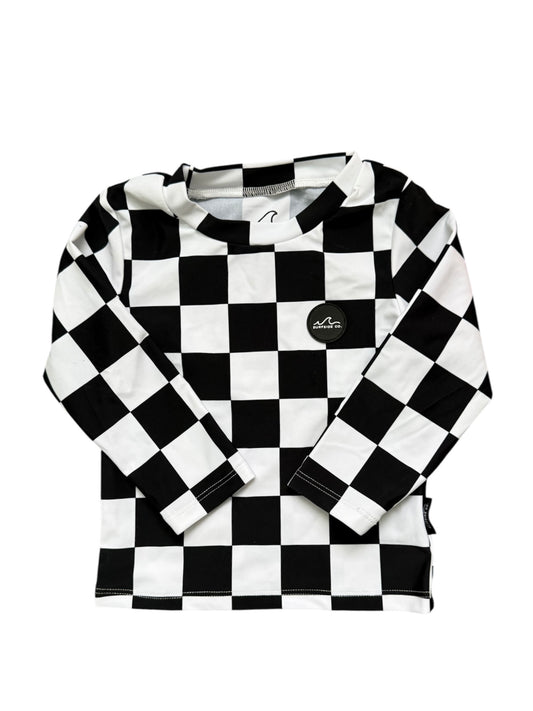 NEW! B/W Checkered Rash Guard