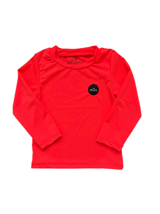 NEW! Neon Coral Rash Guard