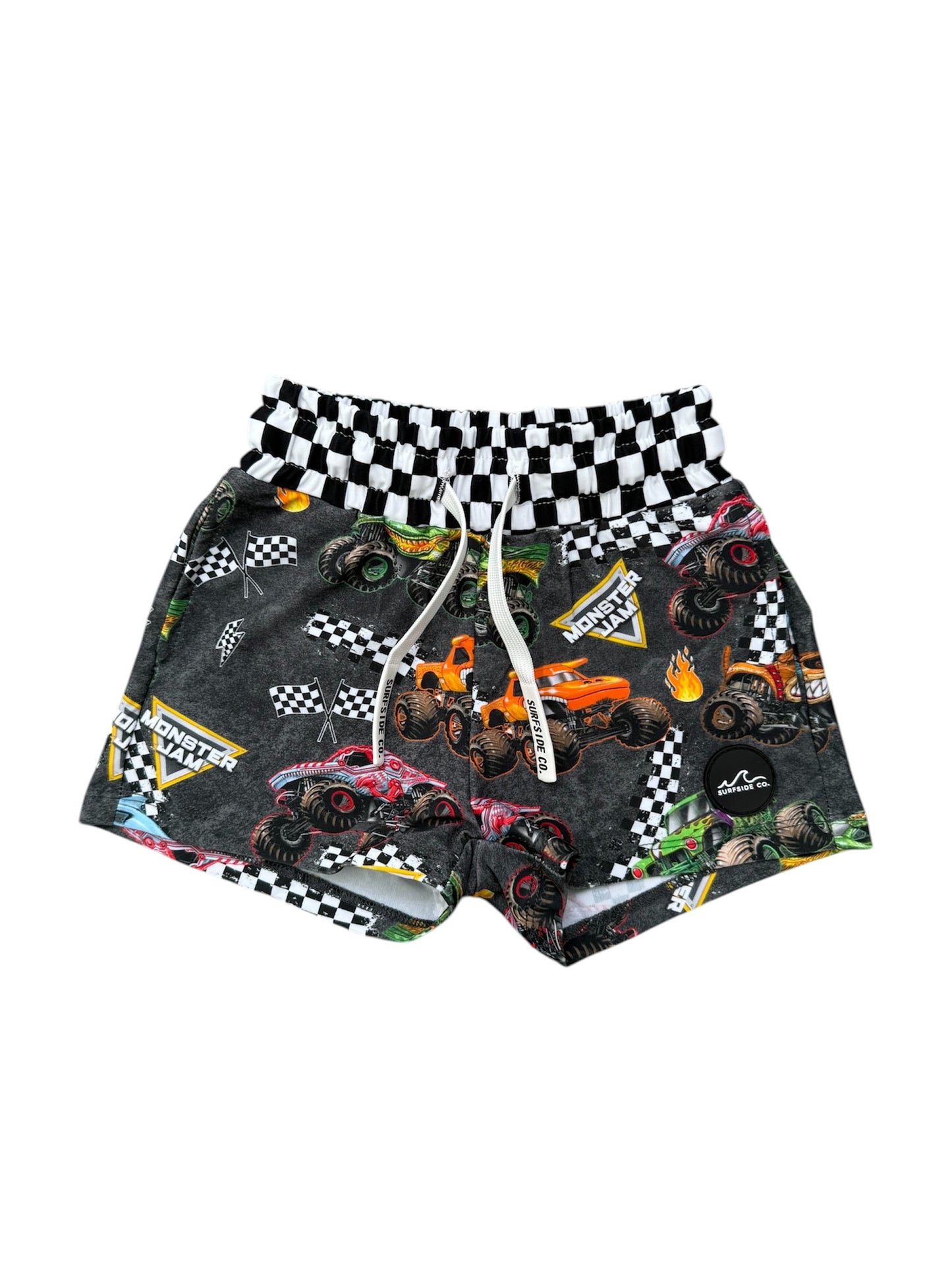 NEW! Checkered Monster Jam Hybrid Swim