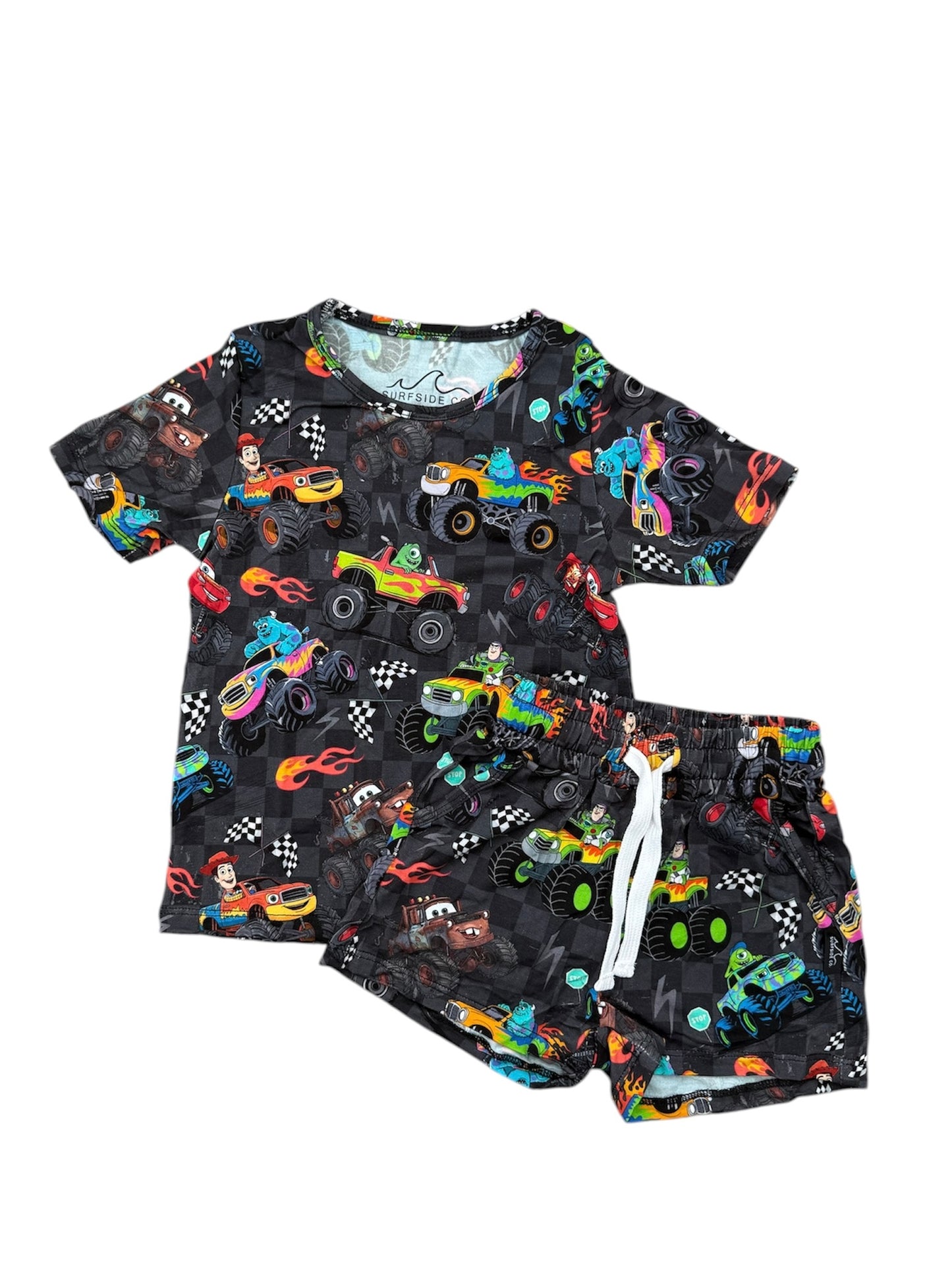 NEW! Character Monster Trucks Bamboo Lounge Set